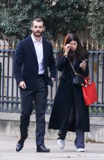 NATALI HUSIC and Louis Sarkozy Out at Avenue Montaigne in Paris 11/16/2024