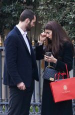 NATALI HUSIC and Louis Sarkozy Out at Avenue Montaigne in Paris 11/16/2024