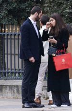 NATALI HUSIC and Louis Sarkozy Out at Avenue Montaigne in Paris 11/16/2024