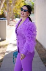 NATASHA BLASICK Arrives at  Armani Wells Shop for Store