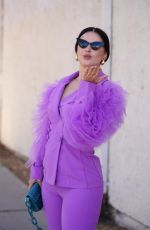 NATASHA BLASICK Arrives at  Armani Wells Shop for Store