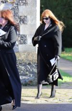NICOLA ROBERTS Leaves Funeral of Liam Payne at St Mary
