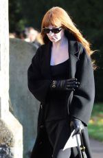 NICOLA ROBERTS Leaves Funeral of Liam Payne at St Mary