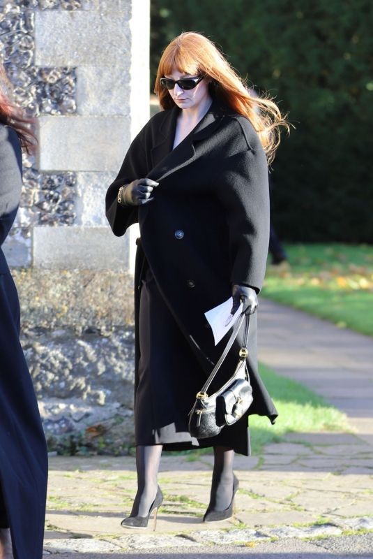 NICOLA ROBERTS Leaves Funeral of Liam Payne at St Mary