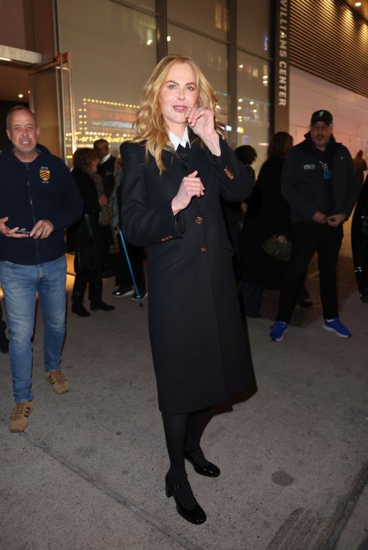 NICOLE KIDMAN Leaves Robin Williams Center After a Q&A for Her New Movie Babygirl in New York 11/10/2024