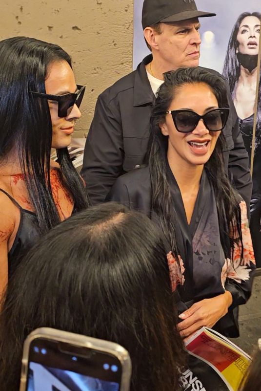 NICOLE SCHERZINGER Out Posing with Fans in New York 10/30/2024