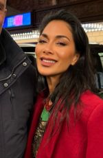 NICOLE SCHERZINGER Poses with Fan After Her Sunset Boulevard Performance on Broadway in New York 11/24/2024