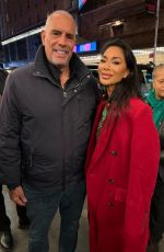 NICOLE SCHERZINGER Poses with Fan After Her Sunset Boulevard Performance on Broadway in New York 11/24/2024