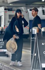 NINA DOBREV and Shaun White Leaves LAX in Los Angeles 11/02/2024