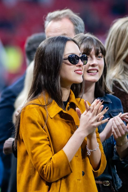 OLIVIA RODRIGO at Manchester United FC vs Chelsea FC Premier League Match in Manchester 11/03/2024