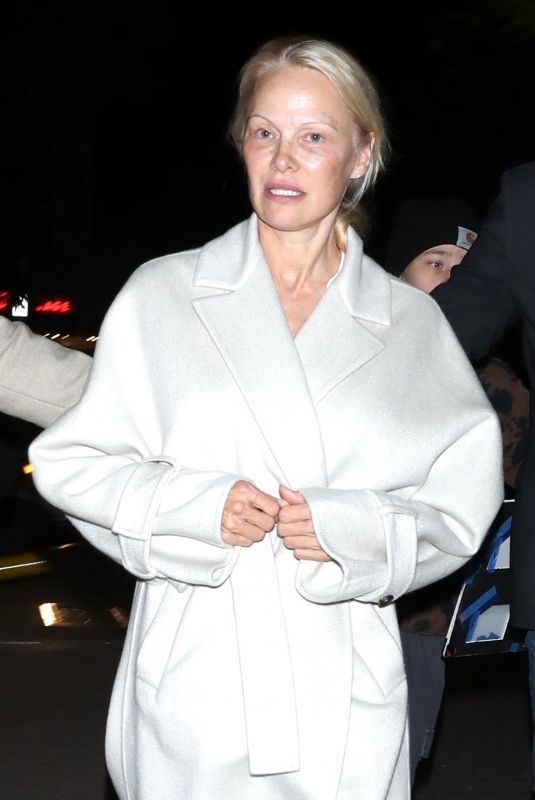 PAMELA ANDERSON Arrives at Special Screening of The Last Show Girl Hosted by BAFTA in West Hollywood 11/07/2024
