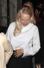 PAMELA ANDERSON Leaves a Q&A at Landmark Theatre in Westwood 11/27/2024