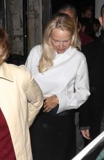 PAMELA ANDERSON Leaves a Q&A at Landmark Theatre in Westwood 11/27/2024