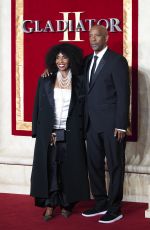 PAULETTA and Denzel WASHINGTON at Gladiator II Premiere at Odeon Luxe Leicester Square in London 11/13/2024