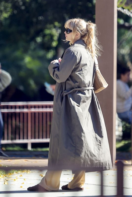 Pregnant JENNIFER LAWRENCE at a Park in Los Angeles 11/17/2024
