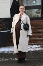 Pregnant JORGIE PORTER Arrives at Mum and me Event at Warrington Golf Club 11/21/2024