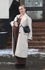 Pregnant JORGIE PORTER Arrives at Mum and me Event at Warrington Golf Club 11/21/2024