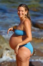 Pregnant RENEE BARGH in Bikini at a Beach in Sydney 11/24/2024