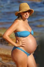 Pregnant RENEE BARGH in Bikini at a Beach in Sydney 11/24/2024