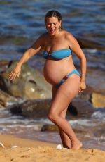Pregnant RENEE BARGH in Bikini at a Beach in Sydney 11/24/2024