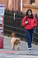 RACHEL ZEGLER Out with Her Dog in Los Angeles 11/16/2024