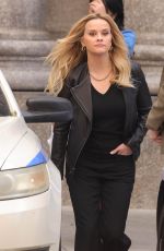 REESE WITHERSPOON and Mark Duplass on the Set of The Morning Show in Los Angeles 11/18/2024