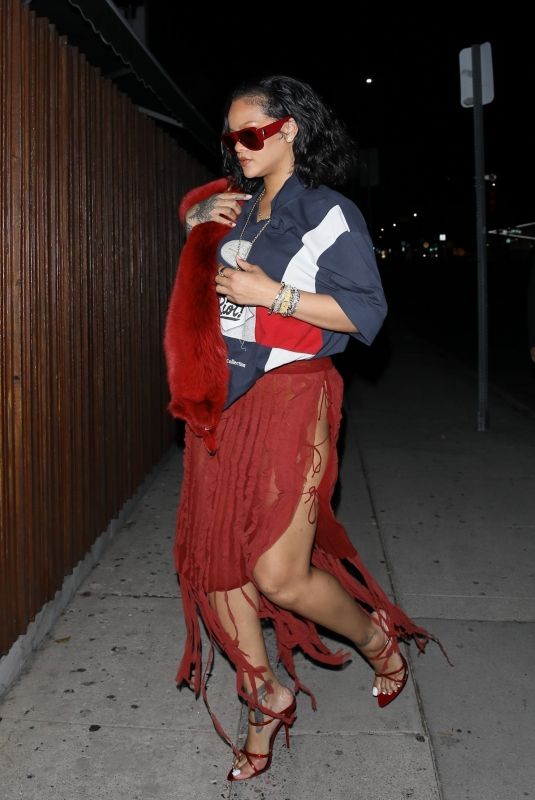 RIHANNA Arrives at The Nice Guy in West Hollywood 11/13/2024