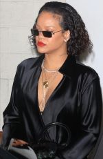 RIHANNA Out for Late Night Dinner with Pals at Wally