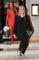 RUTH LANGSFORD and LIZZIE CUNDY Leaves 34 Mayfair Restaurant in London 11/17/2024