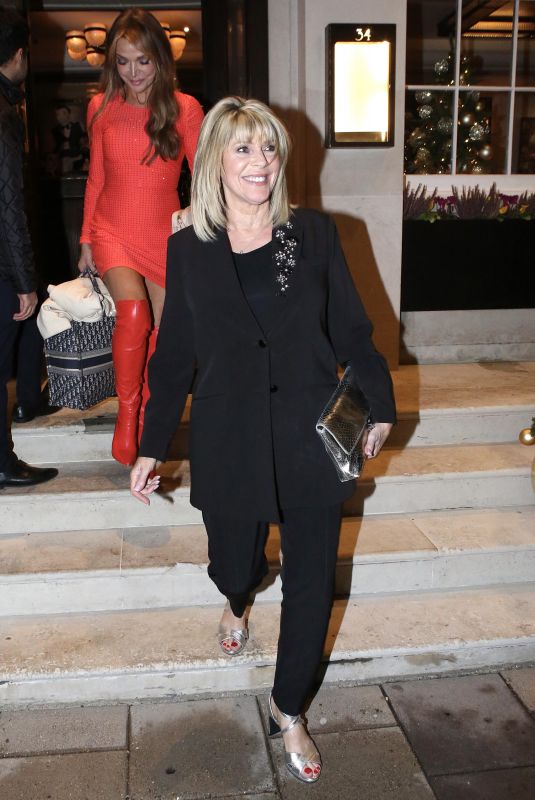 RUTH LANGSFORD and LIZZIE CUNDY Leaves 34 Mayfair Restaurant in London 11/17/2024
