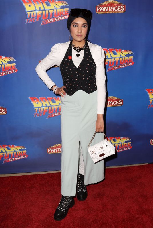 SABEEN FAHEEM-MINHAZ at Back to the Future Opening Night at Pantages Theatre in Hollywood 11/06/2024