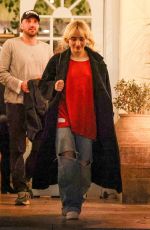 SABRINA CARPENTER Out for Dinner with Friends at Taverna Tony in Malibu 11/16/2024