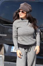 SALMA HAYEK Arrives at Athens Airport to Departing from Greece 11/19/2024