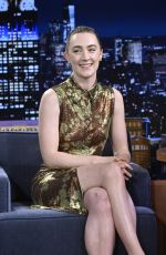 SAOIRSE RONAN at Tonight Show Starring Jimmy Fallon in New York City 11/07/2024