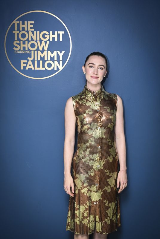 SAOIRSE RONAN at Tonight Show Starring Jimmy Fallon in New York City 11/07/2024