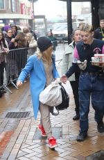 SARAH HADLAND Arrives at Blackpool Tower for StrIctly Come Dancing 11/15/2024