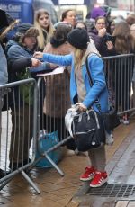 SARAH HADLAND Arrives at Blackpool Tower for StrIctly Come Dancing 11/15/2024