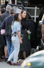 SARAH PAULSON on the Set of All