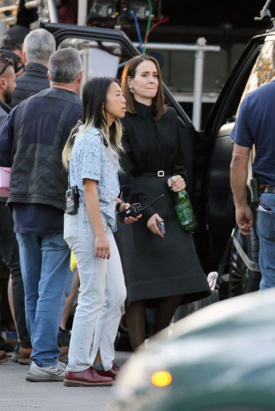 SARAH PAULSON on the Set of All