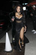 SAWEETIE Lleaves The Bird Streets Club in West Hollywood 11/09/2024