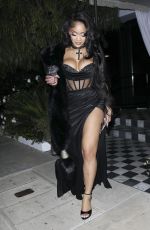 SAWEETIE Lleaves The Bird Streets Club in West Hollywood 11/09/2024