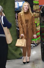 SCARLETT JOHANSSON Leaves Live with Kelly and Mark Studios in New York 11/26/2024