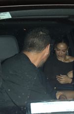SHANINA SHAIK Arrives at Leonardo DiCaprio