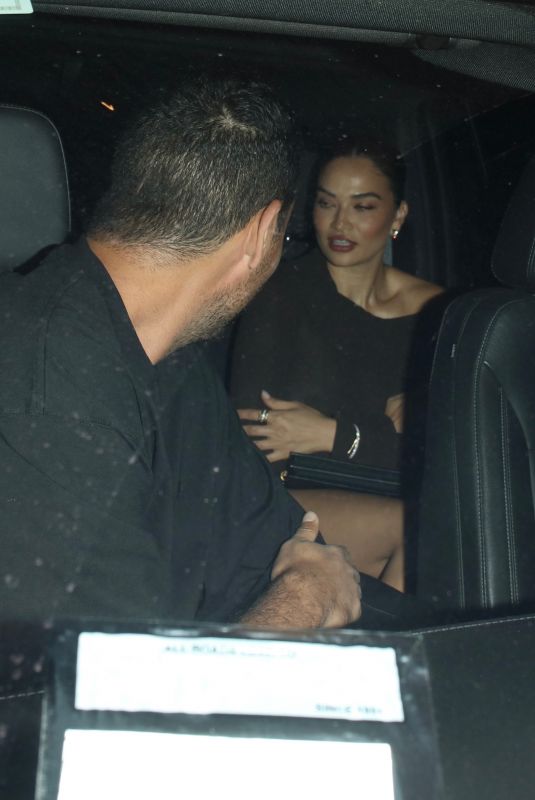 SHANINA SHAIK Arrives at Leonardo DiCaprio