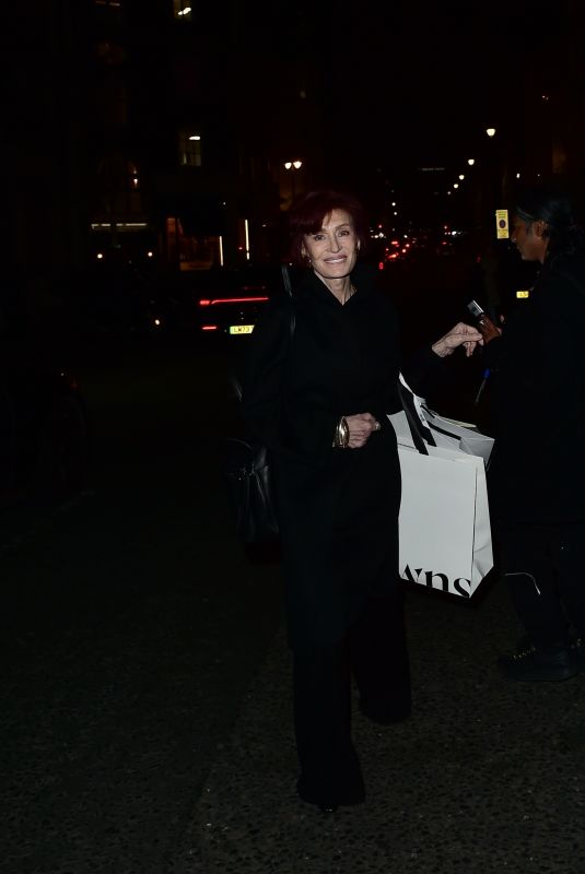 SHARON OSBOURNE Heading to Her Hotel After Shopping in Bond Street in London 11/05/2024