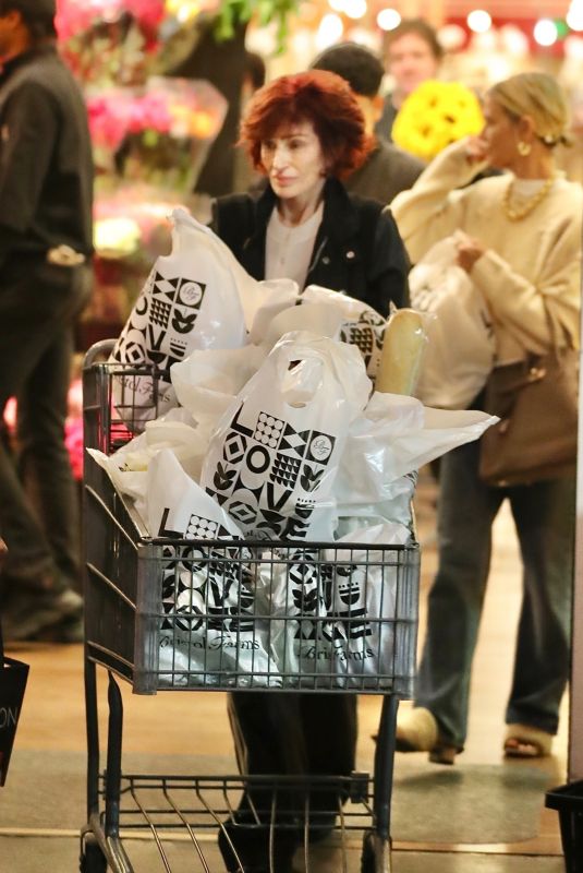 SHARON OSBOURNE Out Shopping for Thanksgiving 11/27/2024