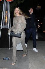 SOFIA RICHIE and hubby Elliot Grainge Arrives at The Birds Street Club in West Hollywood 11/08/2024