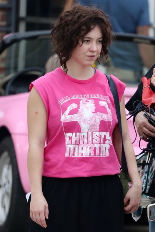 SYDNEY SWEENEY on the Set of Her Boxing Biopic in Gastonia 10/29/2024