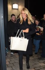 TESS DALY Arrives Back at Her Hotel in Blackpool 11/15/2024