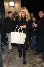 TESS DALY Arrives Back at Her Hotel in Blackpool 11/15/2024